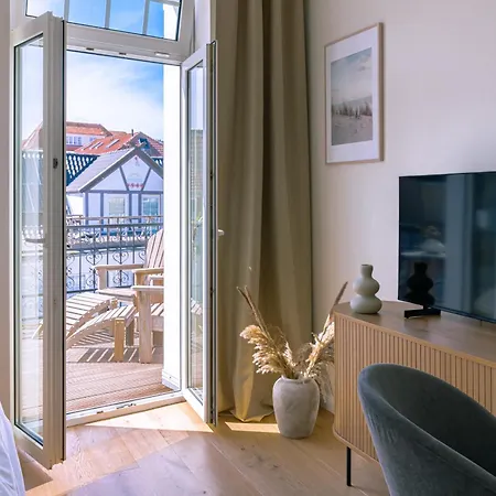 公寓 Kapitaenshaus Friedrich Franz - Premium 200 Meter Vom Und Alten Strom 罗斯托克